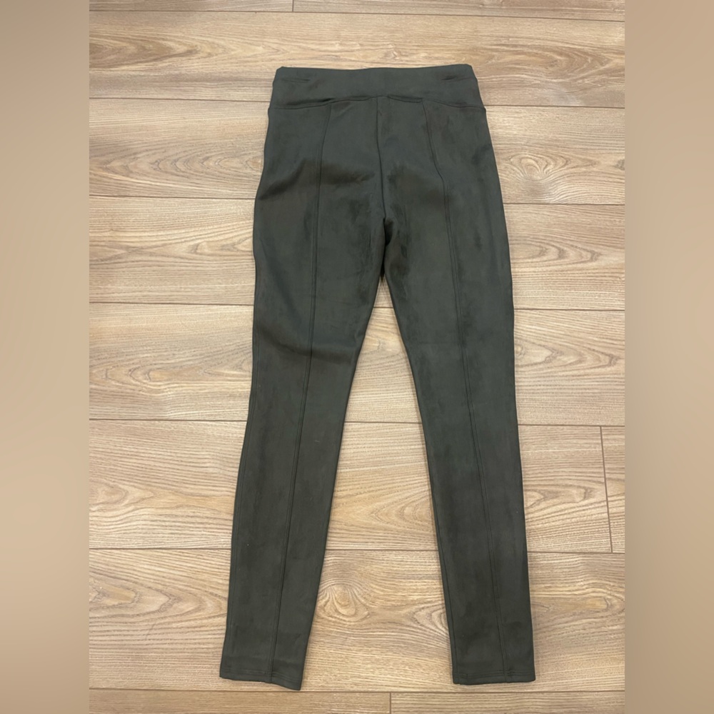 Spanx Olive Suede Leggings - Picture 3 of 4